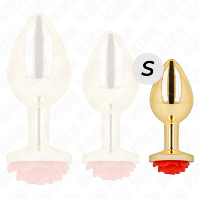 Kink Gold Rose Red Anal Plug Small - image 3