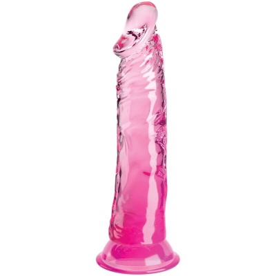 King Cock Clear Realistic Penis 19.7cm Pink