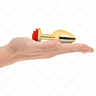 Kink Gold Rose Red Anal Plug Medium