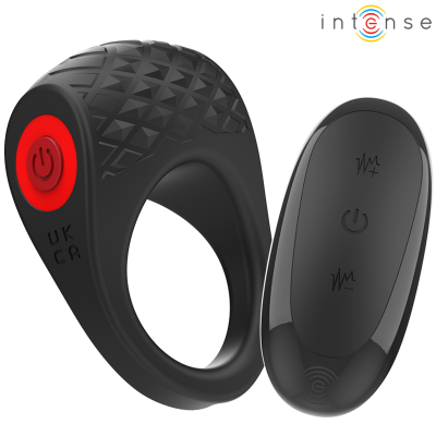 Intense Clover Vibrating Penis Ring 10 Vibrations Black
