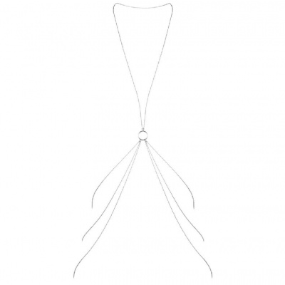 Bijoux Magnifique Metal Chains Body Figure Eight Silver - image 3