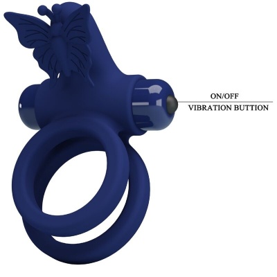 Pretty Love Jamele Double Ring with Butterfly Stimulator - image 8