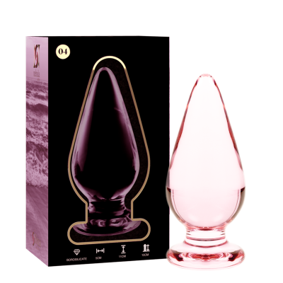 Model 4 Anal Plug Borosilicate Glass Pink 11 cm -o- 5 cm - image 2
