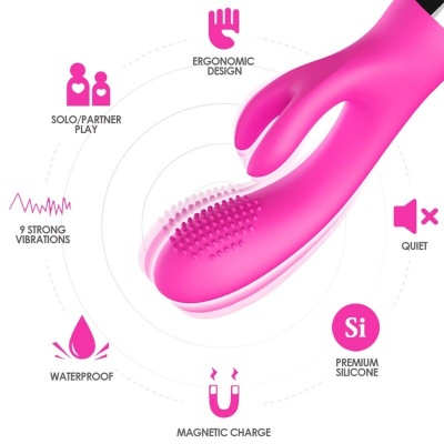 Armony Rabbit Vibrator Fuchsia - image 3