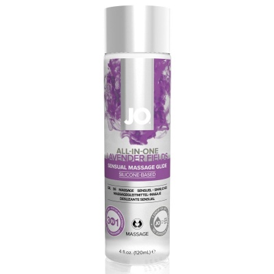 Foto van JO - All-in-One Sensual Massage Lavendel - 120 ml
