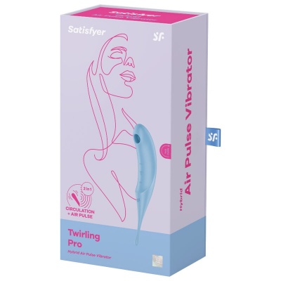 Satisfyer Twirling Pro Air Pulse Stimulator Blue - image 4