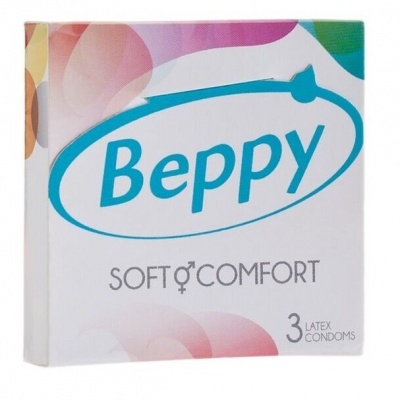Beppy Soft & Comfort Natural Condoms 3pk Beppy Soft & Comfort Natural Condoms 3pk