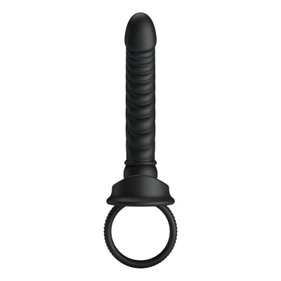 Pretty Love Merritt Anal Vibrator Ring Black - image 2