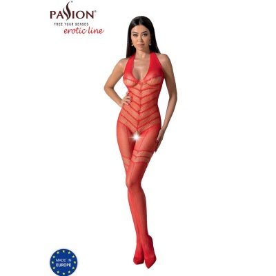 Passion BS100 Bodystocking Red One Size - image 3