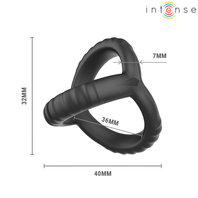 Intense John Adjustable Triple Penis Ring Model 4 - image 6