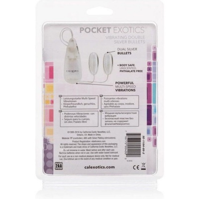 CalExotics Vibrating Bullets Silver Duo - image 4