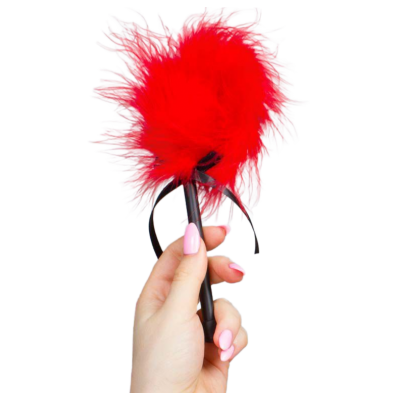 Secretplay Red Marabou Duster - image 1