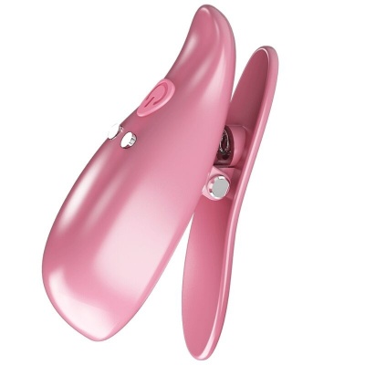 Pretty Love - Leaf Vibrating Nipple Clamps Pink - image 5