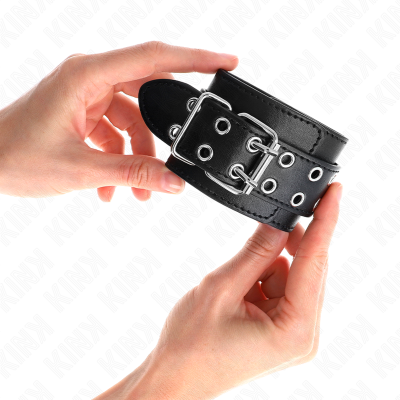 Kink Double Buckle Wrist Restraints Black 19-26CM - image 4