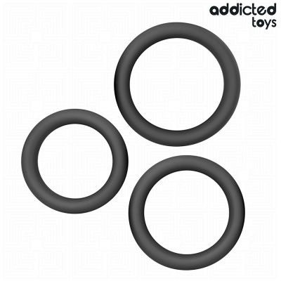 Addicted Toys Set of Flat Silicone Rings - image 1