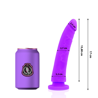 Deltaclub Lilac Medical Silicone Dildo 17 CM