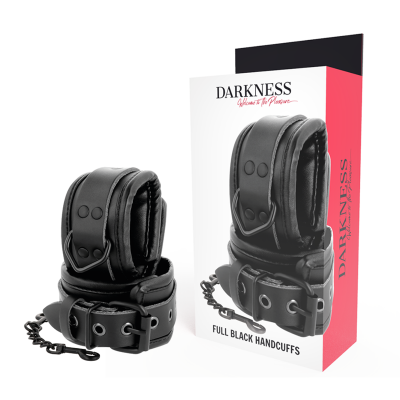 Darkness Black Leather Wrist Restraints - image 1