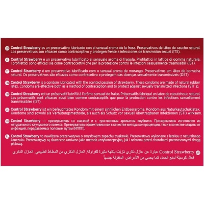 Control Adapta Strawberry Flavored Condoms 144pk - image 2
