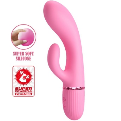 Pretty Love Marski Rabbit Vibrator & G-Spot Pink