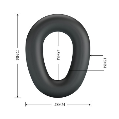 CRAZY BULL - Vesper Super Soft Silicone Cock Ring Black - image 6