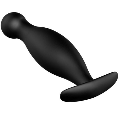 Silicone Anal Plug 11.7 Cm Black - image 3
