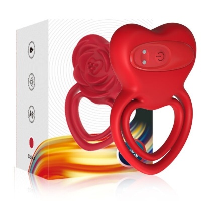Armony Ring Vibrator Heart Red - image 5