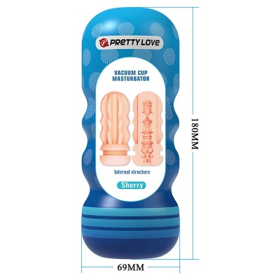 Pretty Love Sherry Vagina Masturbator with Suction Cup - image 2
