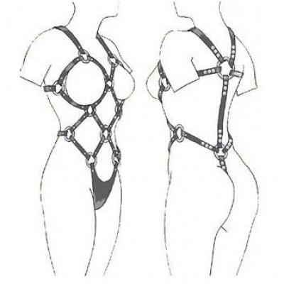 Leather Body Styling Harness, Women - image 2