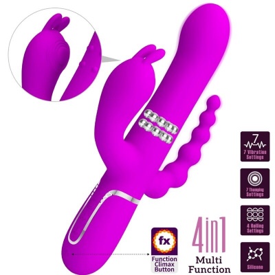 Pretty Love Cammy Triple Vibrator 4-in-1 Pink - image 9