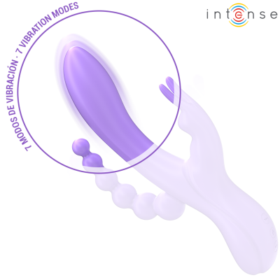 Intense Miko Triple Vibrator Rabbit Purple - image 5