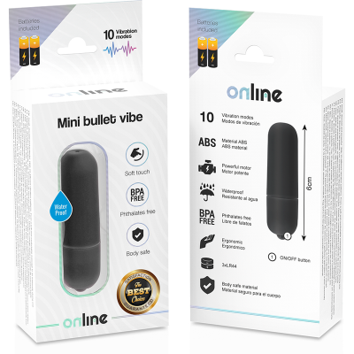 Online Mini Bullet Vibrator Black - image 4