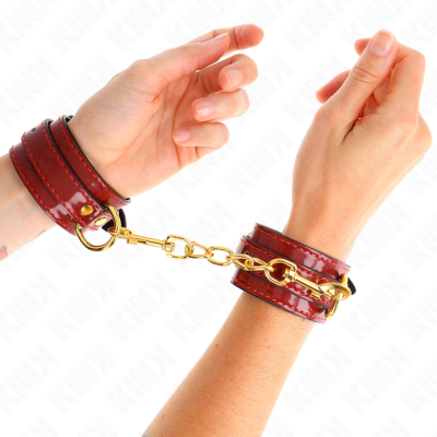 Kink Joanna Angel Wrist Cuffs with Gold Chain - image 1