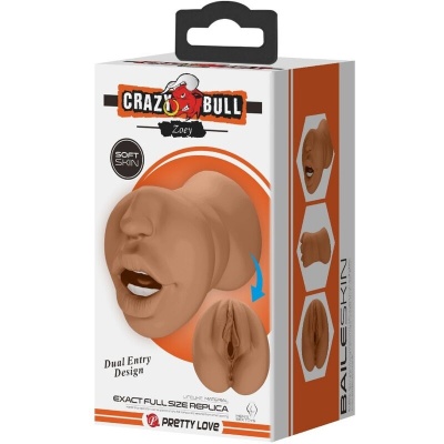 Crazy Bull Zoey Dual Channel Masturbator Mouth & Vagina - image 6