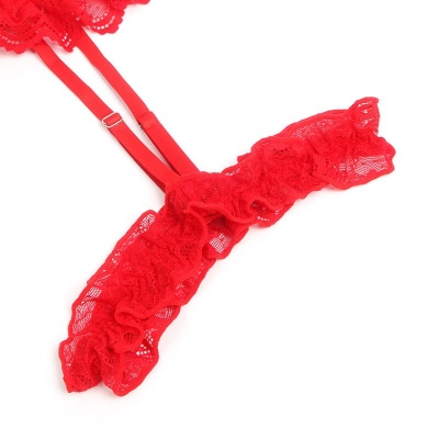 Subblime Teddy with Garter and Lace Detail Red S/M - image 9