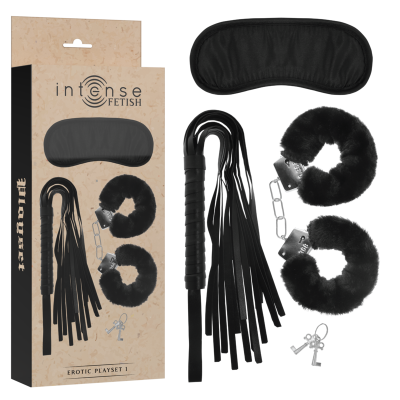 Intense Fetish Erotic Playset 1 Handcuffs Mask - image 1