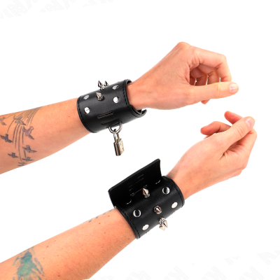 Kink Punk Wrist Restraints With Spikes 25CM - image 1