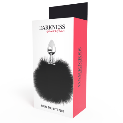 Darkness Anal Plug with Tail Black 7 CM - image 4