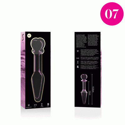 Nebula Series Model 7 Anal Plug Glass Pink 13.5cm - image 4