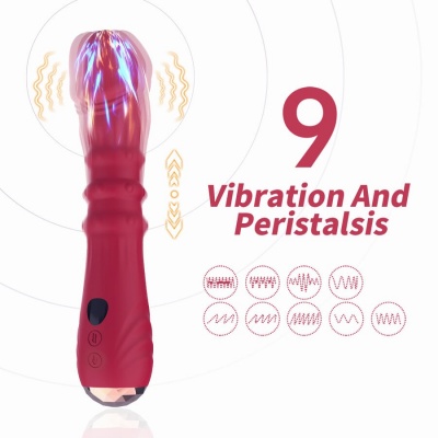 Armony Thermo-Adjustable A-Spot Vibrator Dildo Red - image 3
