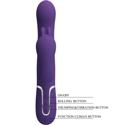 Pretty Love Cammy Triple Vibrator 4-in-1 Purple - image 6