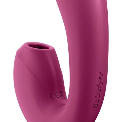 Satisfyer Sunray Stimulator Vibrator App Red - image 2