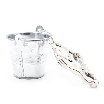 Ohmama Fetish Nipple Clamps With Buckets - image 8