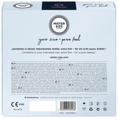 Mister Size - Condoms Size XXL 64 MM (36 Units) - image 3