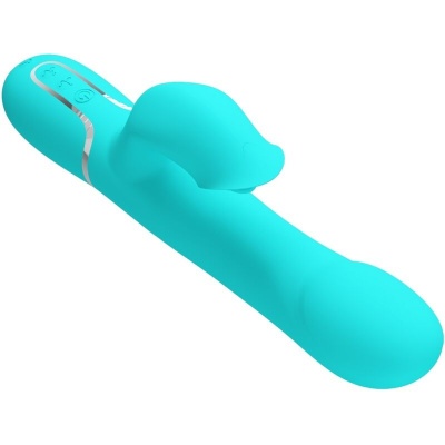 Pretty Love Rabbit Vibrator Pearls Aqua Green - image 4