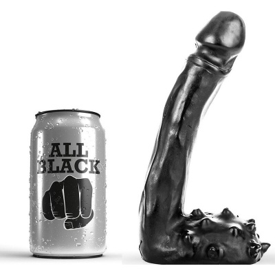 All Black Dildo Realistic 19 CM