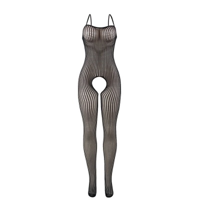 Subblime Elastic Fishnet Crotchless Bodystocking, One Size - image 4