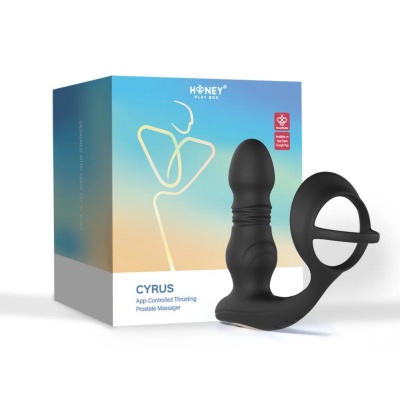 HoneyPlayBox – Cyrus Thrusting Prostate Vibrator – Zwart Foto van HoneyPlayBox – Cyrus Thrusting Prostate Vibrator – Zwart