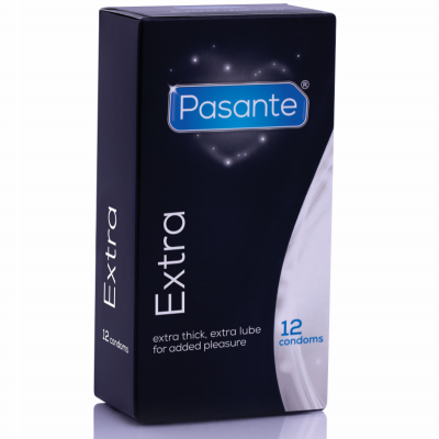 Pasante Extra Condoms Extra Thick 12 Units - image 1