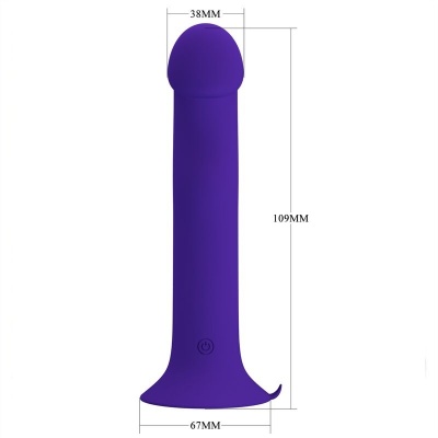 Pretty Love Murray Youth Vibrating Dildo Purple - image 4