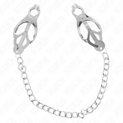 KINK - Japanese Clover Nipple Clamps With Chain Silver 30 Cm - image 2